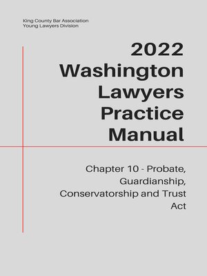 cover image of Washington Lawyers Practice Manual Chapter 10
